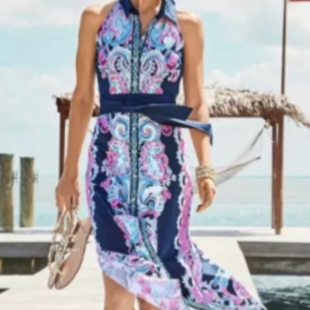 Lilly Pulitzer Novah stretch MIDI dress size 00